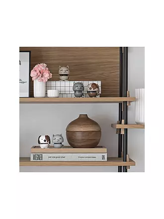 HOPTIMIST | Figurine décorative Chien 6,9cm Gris Cool | braun